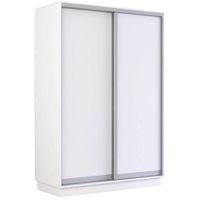 Dulap Mobildor-Lux Fox uși glisante din PAL (140x60x220H cm) Alb