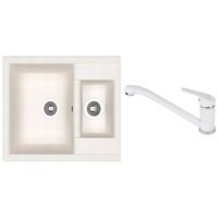 Мойка кухонная со смесителем Dr.Gans Astra 620K + SanDonna F 1066 alb