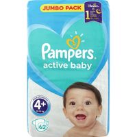 купить Pampers Подгузники Jumbo Pack 4+, 10-15 kг, 62 шт. в Кишинёве