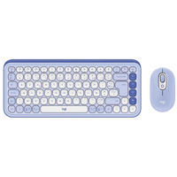 Клавиатура + Мышь Logitech POP Icon COMBO, Liliac