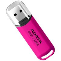 32GB USB2.0 Flash Drive ADATA "C906", Rose, Plastic, Classic Cap (AC906-32G-RPP)