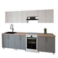 Мебель для кухни Smartex (30032) K1 280cm Alb+Grafit