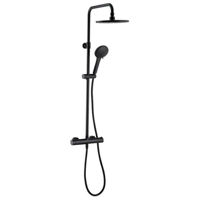 Panou de duș Wirquin Coloana Dus+baterie termostata Comfort Black Touch (60722893)