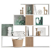 Офисный стеллаж Trendy Karlin, Alb, Nuc 120x109x20cm, raft de carti