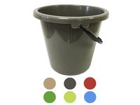 Galeata Jagiello 10l diferite culori, mâner negru, H25cm, plastic