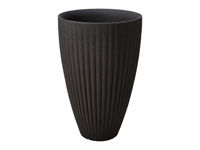 Ghiveci pentru flori din plastic "Lotus" D40cm, H60cm, negru