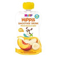 Smoothie din piersici, banane și mere Hippis (12+ luni), 120ml
