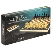 Настольная игра miscellaneous 4746 Sah din lemn 3in1 /24*12 cm W001S 167600/167617