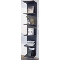 Офисный стеллаж Nex Home Книжный шкаф, 34,6x31,5x180 см, Антрацит (15-07-08)
