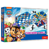 Настольная игра Trefl 02860 Game Checkers and Mill Paw Patrol