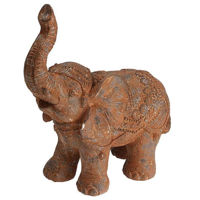 Декор H&S 53700 Statueta Elefant 39x36x17cm, din policiment, nisipiu