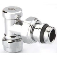 Supapă de închidere Radiva 130059 Robinet calorifer coltar Retur PEX D1/2" FEx16 crom