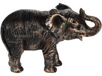 Statuie "Elefant" 17X11X9cm, ceramica, auriu inchis