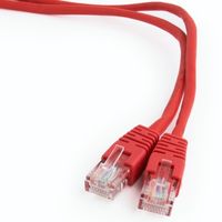 5m, Patch Cord  Red, PP12-5M/R, Cat.5E, Cablexpert, molded strain relief 50u" plugs