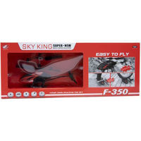Радиоуправляемая игрушка New World Вертолет F350 с т/с Sky King, красный, 189019