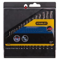 Набор головок, бит, насадок Stanley STA56058 set burghie metal 19 buc 1-10mm