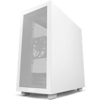Case ATX NZXT H7 Flow, 2xUSB 3.2, 1xType-C, 2x120mm, Tempered Glass, Mesh Freont, White