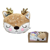 Jucărie de pluș Promstore 52490 Perna pentru copii Ren, Unicorn 28cm