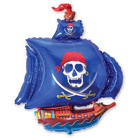 Baloan cu Heliu - Corabie de Pirati - Albastra