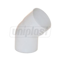 cumpără Cot burlan PVC D. 80 x 45° (alb) CL45080B  FIRST PLAST în Chișinău