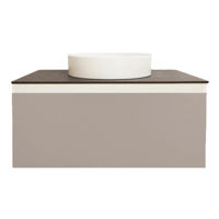 Шкаф под умывальник Bayro Wings 800 под столешницу серый камень