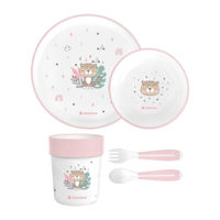 Посуда для кормления Kikka Boo 31302040137 Set de masa Savanna Pink