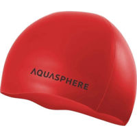 Accesoriu pentru înot AquaLung Căciulă silicon pentru bazin PLAIN CAP Red/Black