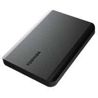 4.0TB (USB3.1) 2.5"  Toshiba Canvio Basics 2022 External Hard Drive (HDTB540EK3CA)", Black