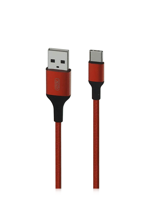 Type-C Cable XO, Braided NB143, 2M, Red