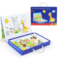 Набор для творчества miscellaneous 7839 Tabla magnetica din lemn Animale 148696