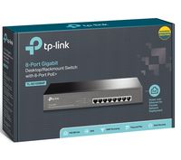 .8-port 10/100/1000Mbps  POE+ Switch TP-LINK "TL-SG1008MP", Desktop/Rackmount