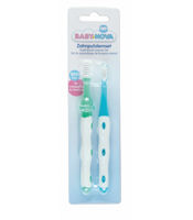 "Baby-Nova" Набор зубных щеток для обучения, без BPA, 2 шт, (33150)