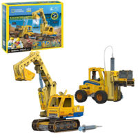 Конструктор Cubic Fun DS1131h 3D puzzle Excavator și Stivuitor