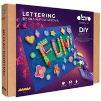 Набор для творчества Okto 10050 Tablou 3D cu plastilină aerată Air Clay 30x40сm: FUN
