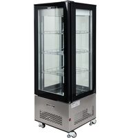 cumpără Vitrină frigorifică, temp.0 + 12°C , 650x650x1900 mm, capacitatea 400 L, lumini LED, negru în Chișinău