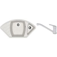 Мойка кухонная со смесителем Dr.Gans Gabi + SanDonna F 1066 gri