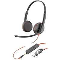 Наушники игровые Poly Blackwire 3225 Stereo USB-C (8X229A6)