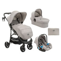 Carucior 3 in 1 Kikka Boo Selina, Gri deschis
