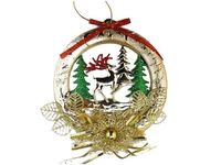 Decor pentru usa "Coronita cu cerb" D19.5cm