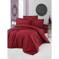 Textile de casă Cottony SLPSL Stripe Satin Bordo : Euro