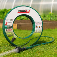 Furtun Technoworker VOR83200 de gradina PVC 1/2x15m cu 4 duze in set