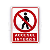 cumpără Indicator de avertizare "ACCES INTERZIS" Оракал + Композит 20x26cm în Chișinău