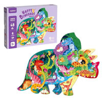 Головоломка Mideer MD3272 Puzzle Valea Dinozaurului Fericit, 48 elem.