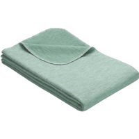 Домашний текстиль Ibena 2163/730 Jacquard Baumwolldecke Lausanne GOTS Petrol