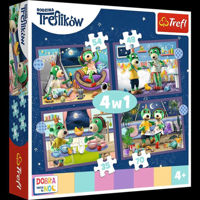 Головоломка Trefl R25E / 1 (34399)  4  în 1 Трефлик перед сном