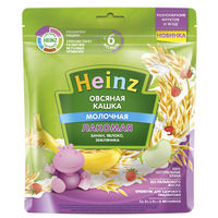 Heinz terci de ovăz cu lapte, măr, banană, şi fragi 5+ luni, 170 g