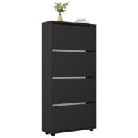 Raft pentru încălțăminte Mobildor-Lux Leo 90x27x164H cm Anthracite
