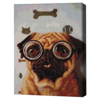 Картина по номерам BrushMe DBS1220FC Mozaic cu diamante 40x50сm (fără cutie) Test de vedere al cațelului, Lucia Heffernan