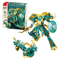 Set de construcție Sluban B1275 Robot - Dragon 2 în 1, 244 elem.