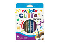 Set carioci cu sclipici Carioca Glitter 6buc